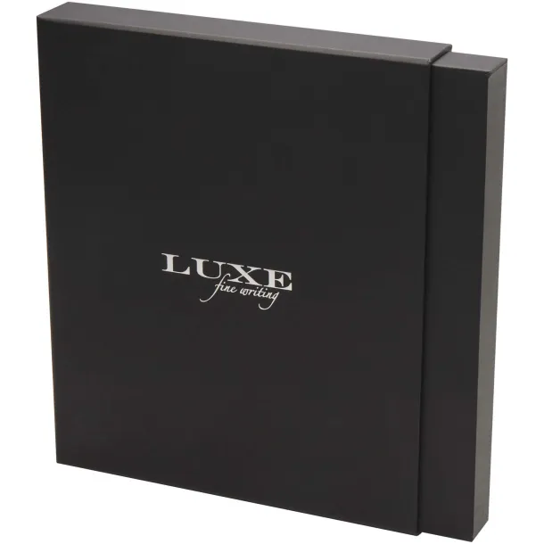 Legato A5 notebook and rollerball pen set (blue ink) - Luxe Crna