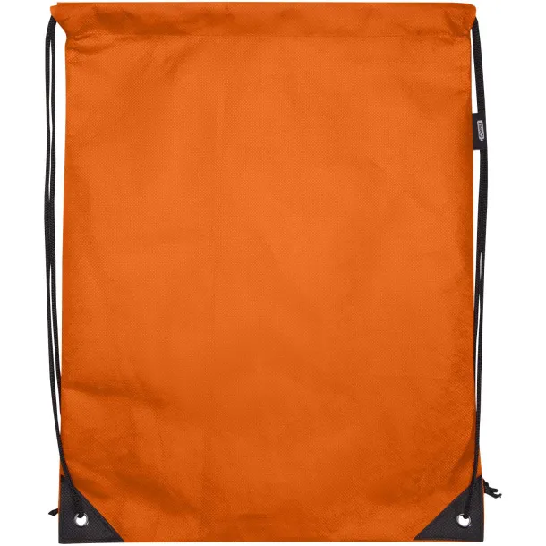 Evergreen GRS recycled non-woven drawstring bag 5L Orange
