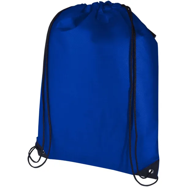 Evergreen GRS recycled non-woven drawstring bag 5L Royal blue