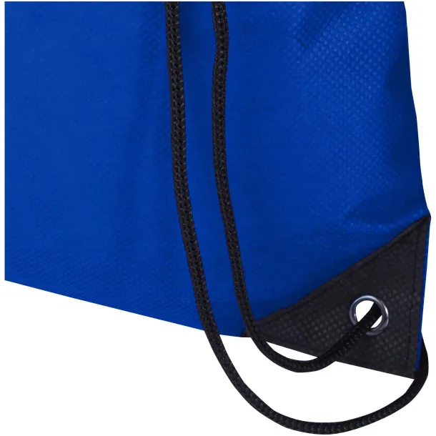 Evergreen GRS recycled non-woven drawstring bag 5L Royal blue