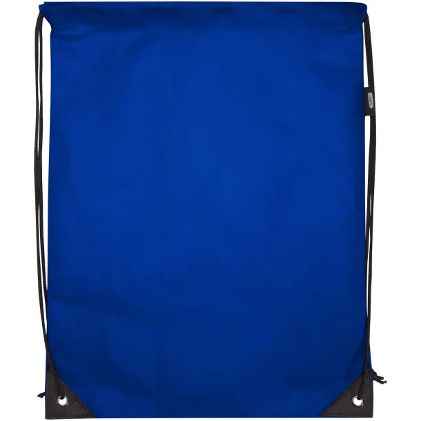 Evergreen GRS recycled non-woven drawstring bag 5L Royal blue