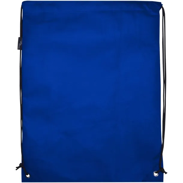 Evergreen GRS recycled non-woven drawstring bag 5L Royal blue