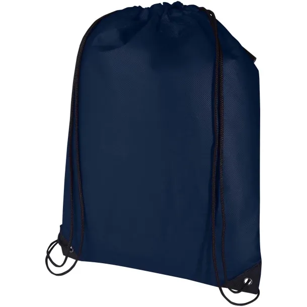Evergreen GRS recycled non-woven drawstring bag 5L Navy Blue