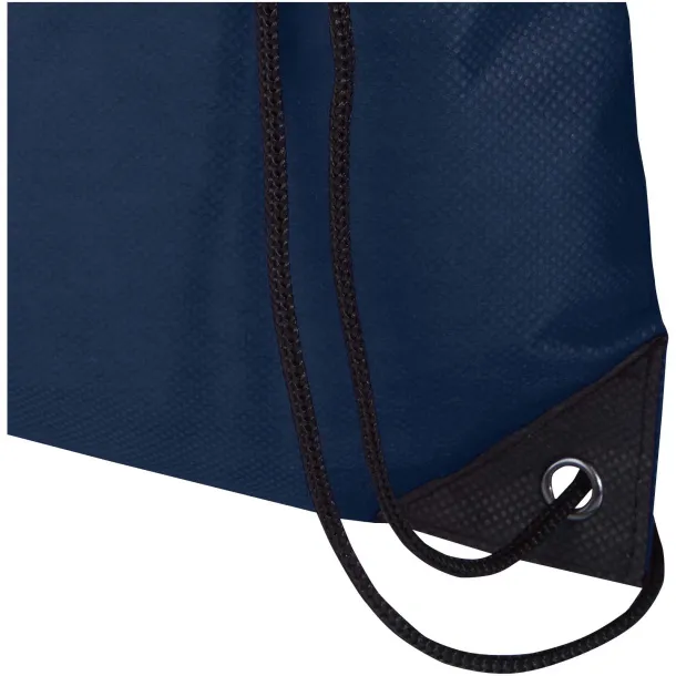 Evergreen GRS recycled non-woven drawstring bag 5L Navy Blue
