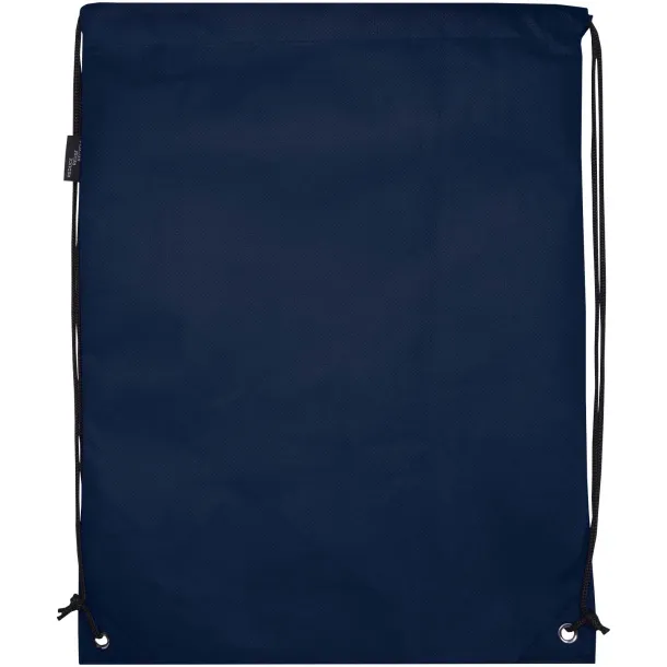 Evergreen GRS recycled non-woven drawstring bag 5L Navy Blue
