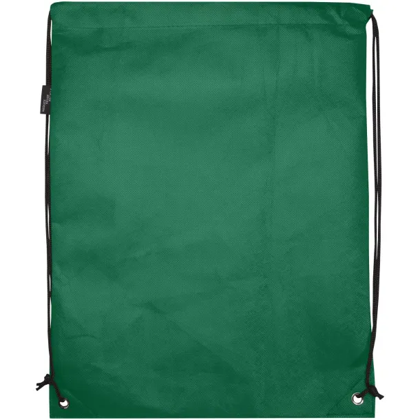 Evergreen GRS recycled non-woven drawstring bag 5L Green