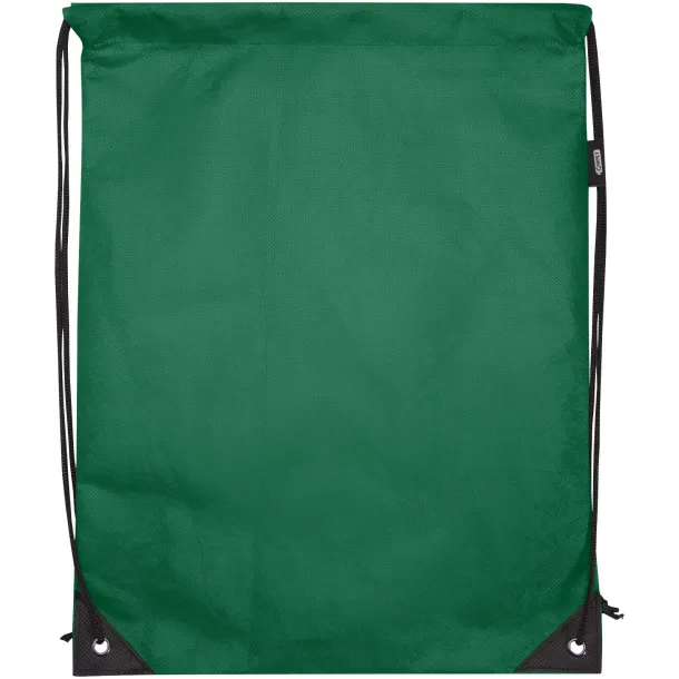 Evergreen GRS recycled non-woven drawstring bag 5L Green