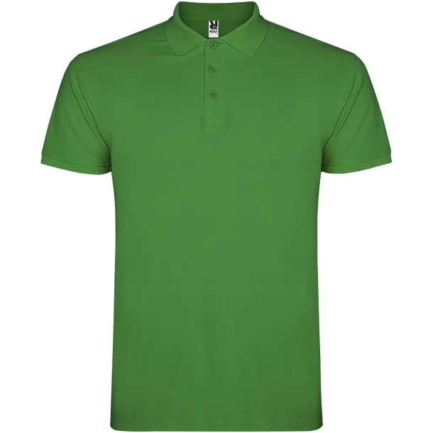 Star short sleeve kids polo - Roly Tropical Green