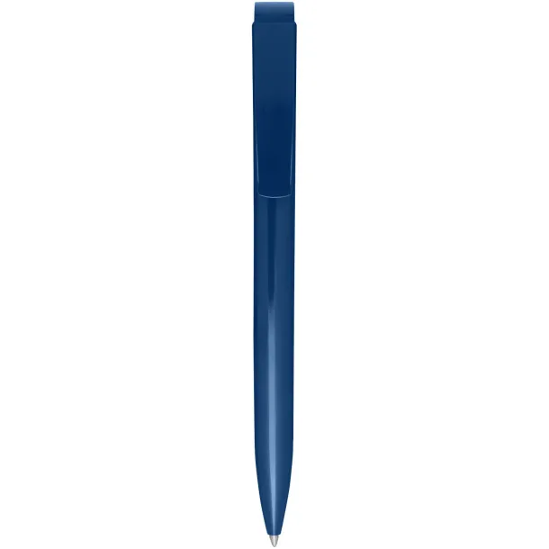 Lucia recycled plastic ballpoint pen (black ink) - Marksman Blue