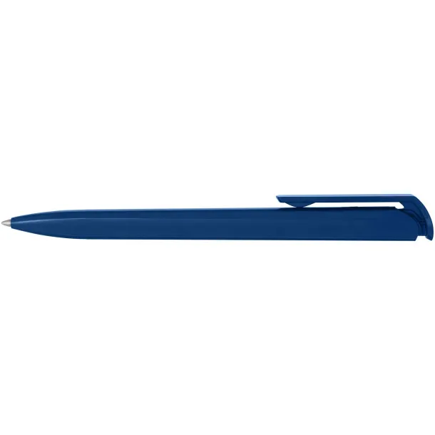 Lucia recycled plastic ballpoint pen (black ink) - Marksman Blue