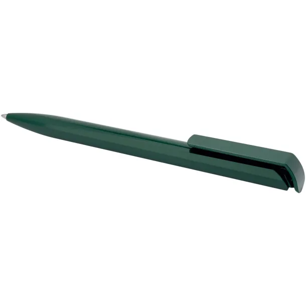 Lucia recycled plastic ballpoint pen (black ink) - Marksman Forest green