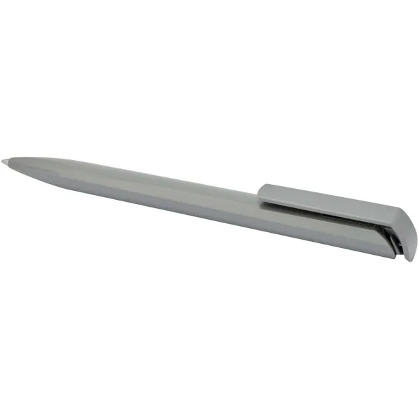 Lucia recycled plastic ballpoint pen (black ink) - Marksman Grey
