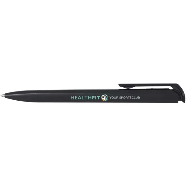 Lucia recycled plastic ballpoint pen (black ink) - Marksman Crna