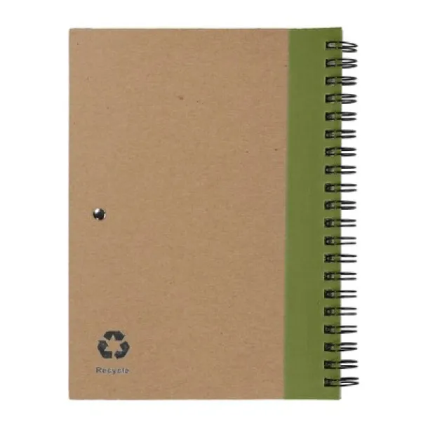  Notebook approx. A5 with ball pen light green