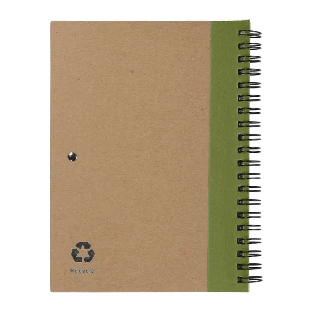  Notebook approx. A5 with ball pen light green