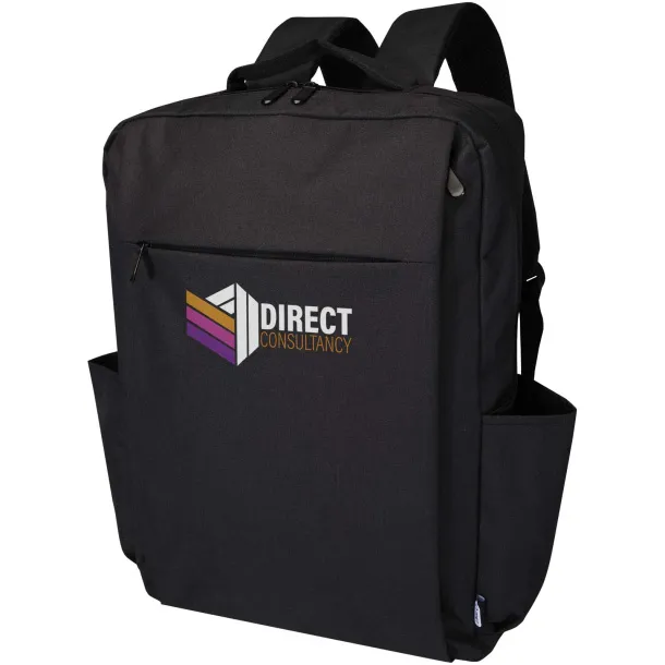 Libra 15” GRS recycled laptop backpack 15L Heather Charcoal