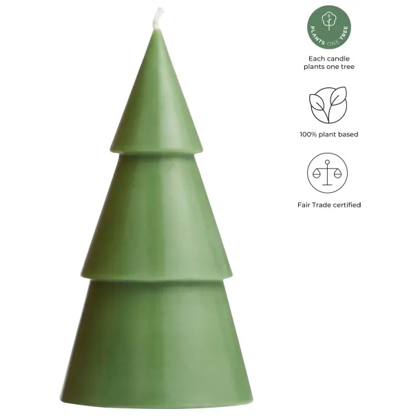 Originalhome Xmas tree candle - L - Originalhome Heather green