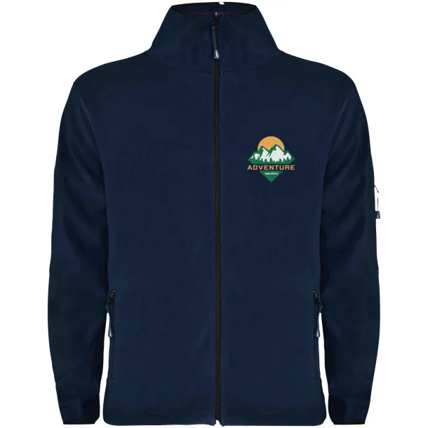 Luciane men's full zip fleece jacket - Roly Navy Blue