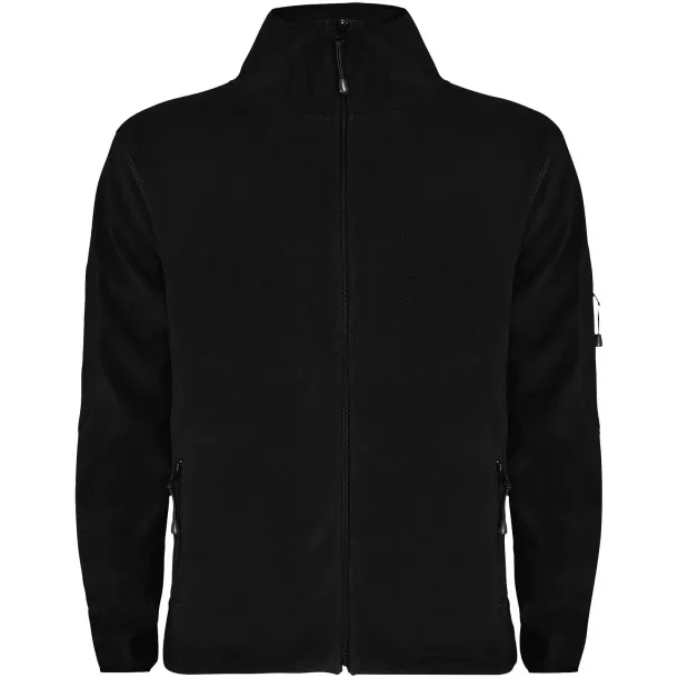 Luciane men's full zip fleece jacket - Roly Crna