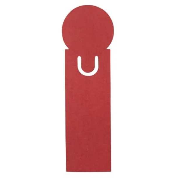  Memo holder, sticky notes, bookmark, notebook, ruler Crvena