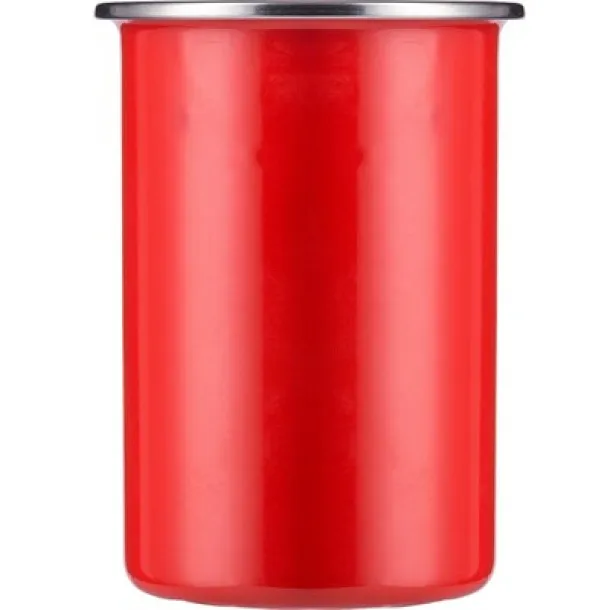  Enamel mug 550 ml red