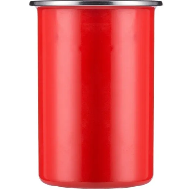  Enamel mug 550 ml red