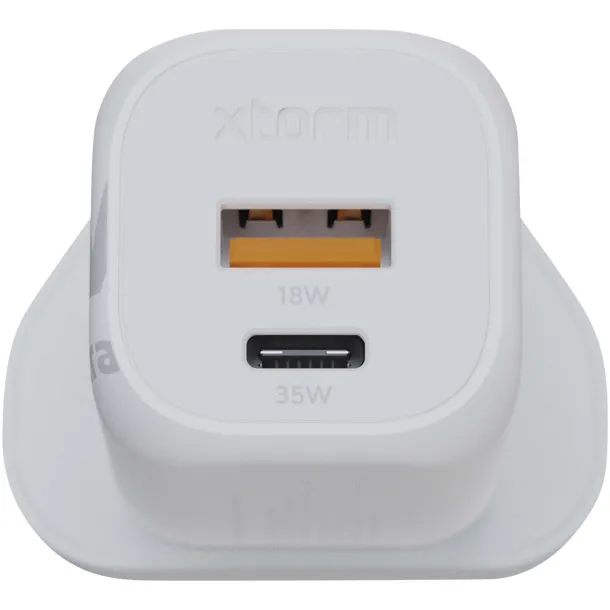 Xtorm XEC035G GaN² Ultra 35W punjač za zidnu utičnicu – UK utikač - Xtorm Bijela