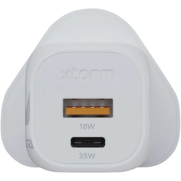 Xtorm XEC035G GaN² Ultra 35W punjač za zidnu utičnicu – UK utikač - Xtorm Bijela