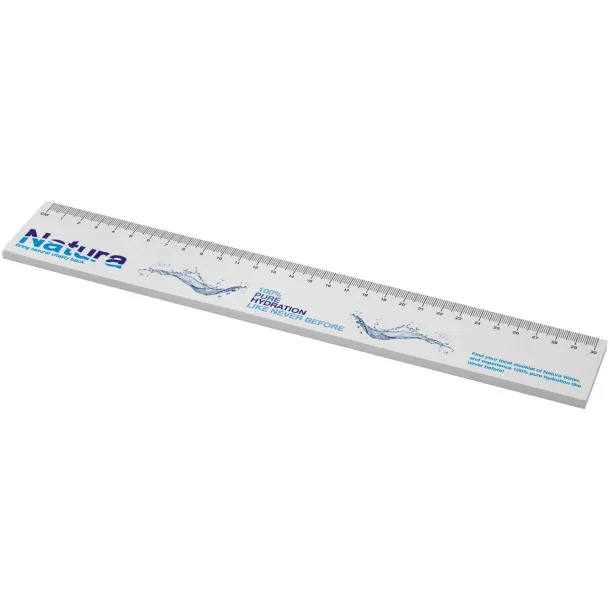 Sticky-Mate® reciklirani samoljepljivi papirići s otisnutim ravnalom od 30 cm Bijela