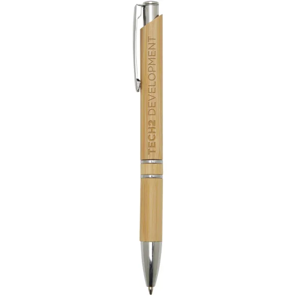 Wicker bamboo ballpoint pen (black ink) Natural