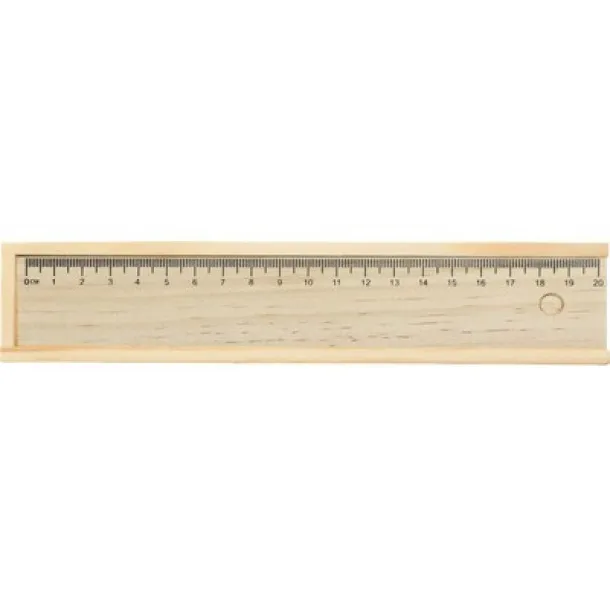  School set, pencil case wood
