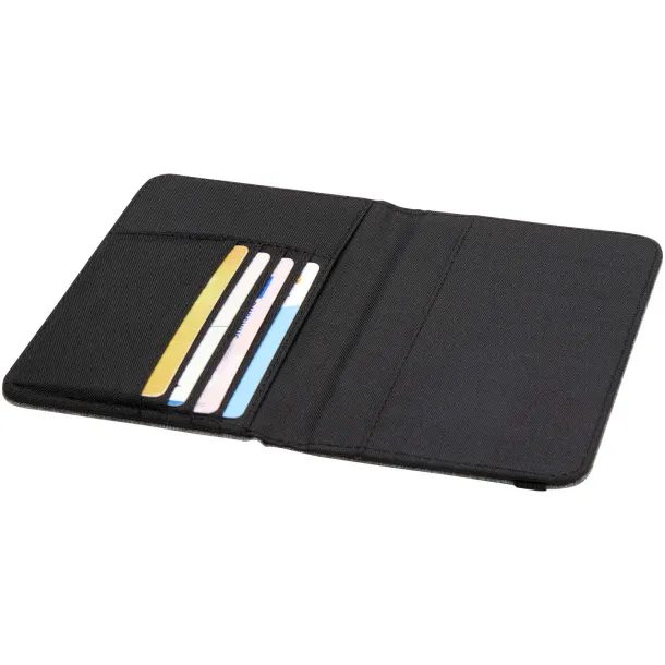 Ross GRS RPET RFID passport holder Heather grey