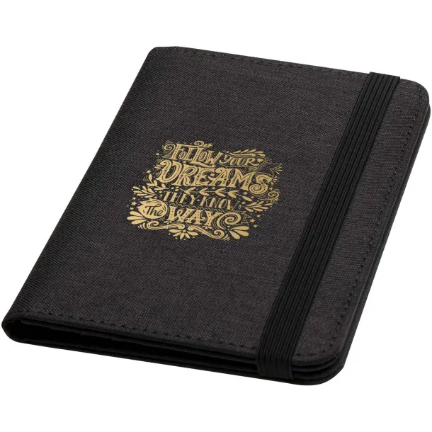 Ross GRS RPET RFID passport holder Heather Charcoal