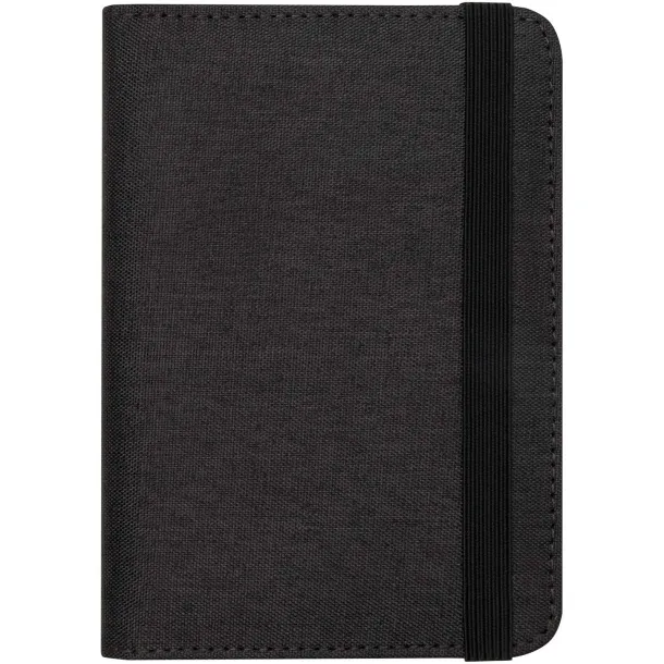 Ross GRS RPET RFID passport holder Heather Charcoal