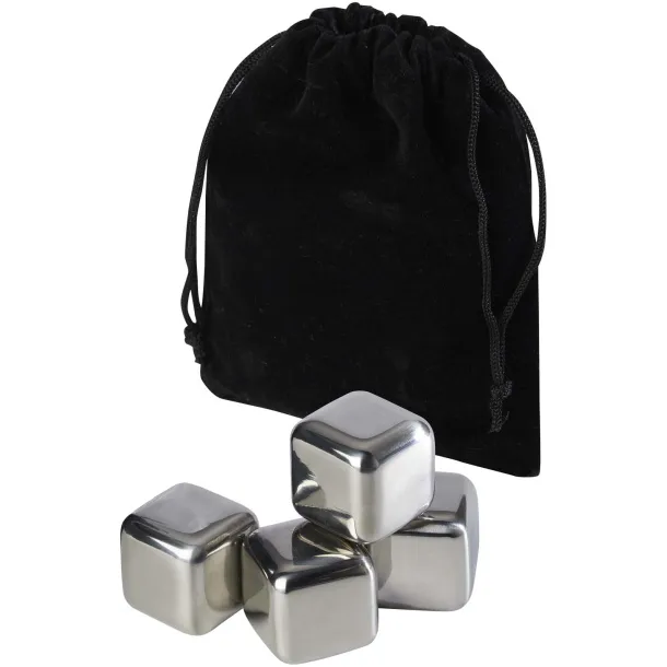 Froz stainless steel ice cubes set Crna Silver