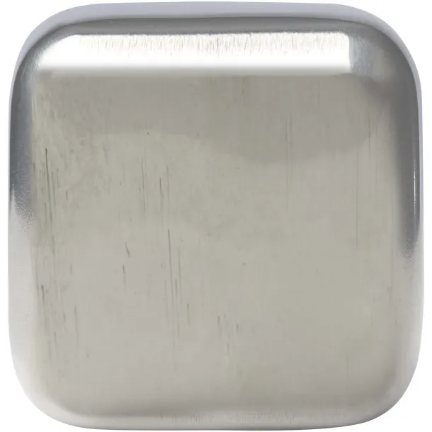 Froz stainless steel ice cubes set Solid black Silver