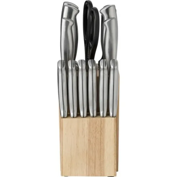  Kitchen knives set wood