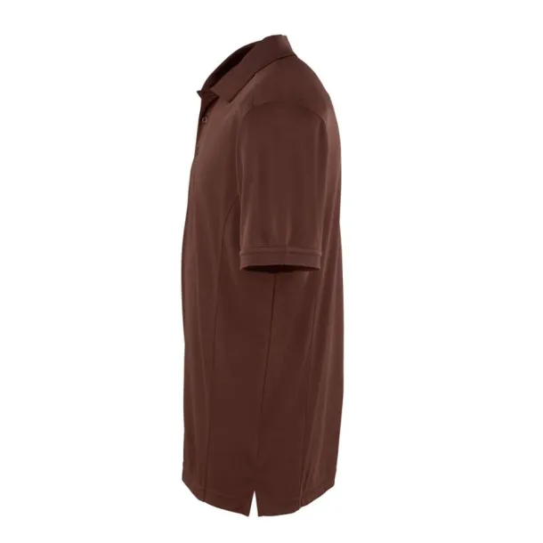  MEN’S COOLCHECKER PIQUE POLO - Premier Brown
