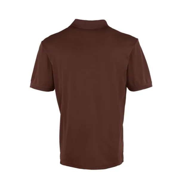  MEN’S COOLCHECKER PIQUE POLO - Premier Brown