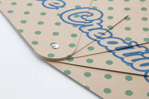 Folbreeze Eco custom hand fan Natural