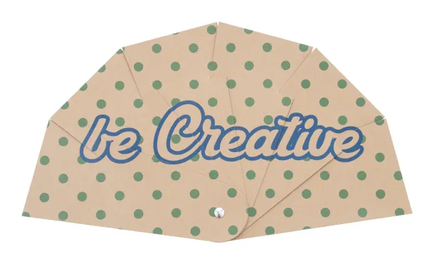 Folbreeze Eco custom hand fan Natural