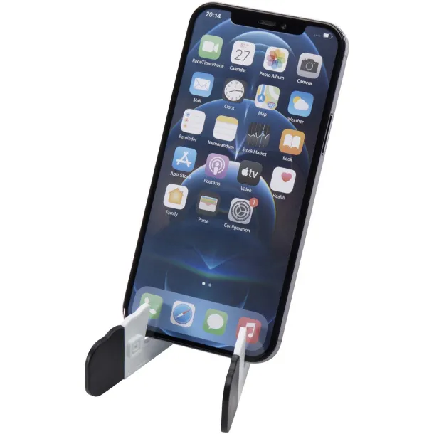 Buna sklopivi stalak za tablet i mobitel od reciklirane plastike Bijela