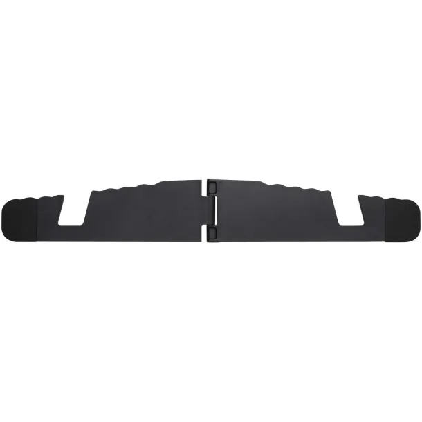 Buna recycled plastic foldable tablet and phone stand Crna