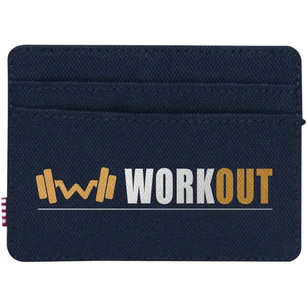 Herschel Charlie recycled RFID card holder - Herschel Navy Blue