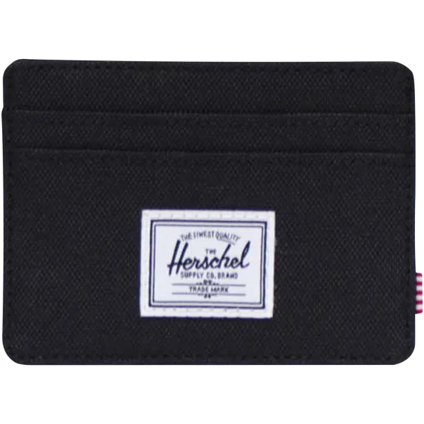 Herschel Charlie recycled RFID card holder - Herschel Solid black