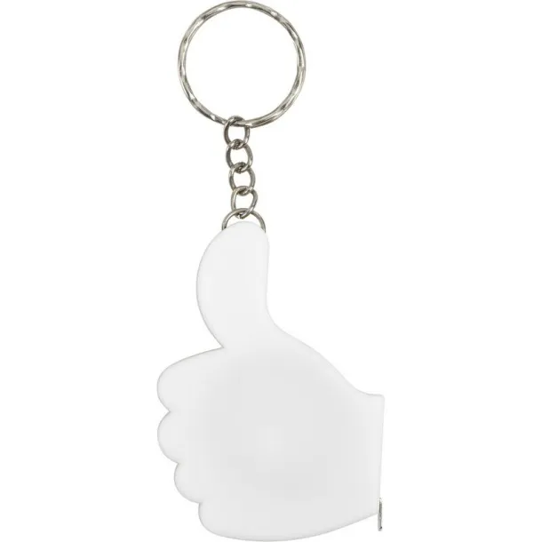  Keyring "like it", measuring tape 1m white