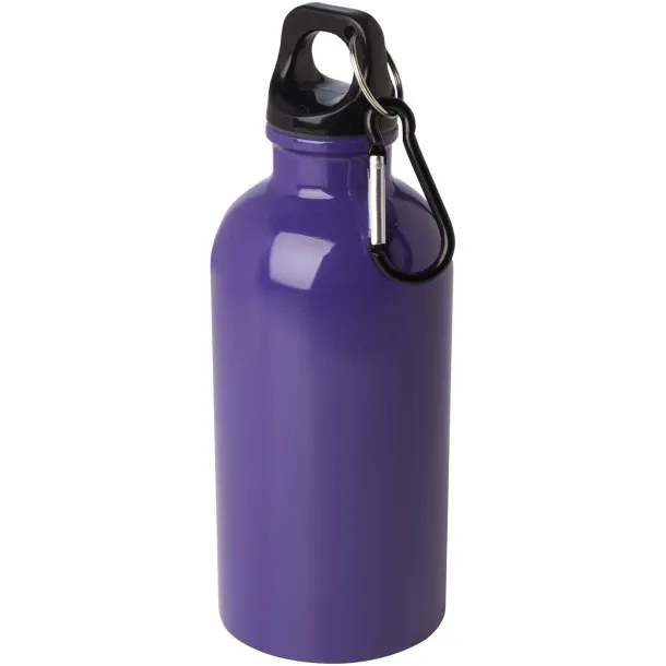 Oregon 400 ml RCS certified single wall stainless steel water bottle with carabiner Purple