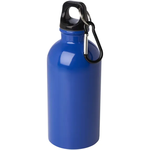 Oregon 400 ml RCS certified single wall stainless steel water bottle with carabiner Royal blue