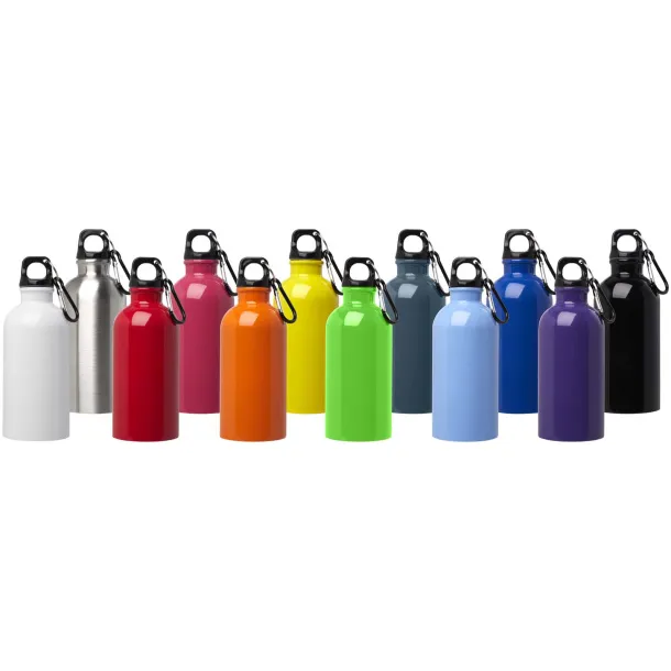 Oregon 400 ml RCS certified single wall stainless steel water bottle with carabiner Hale Blue