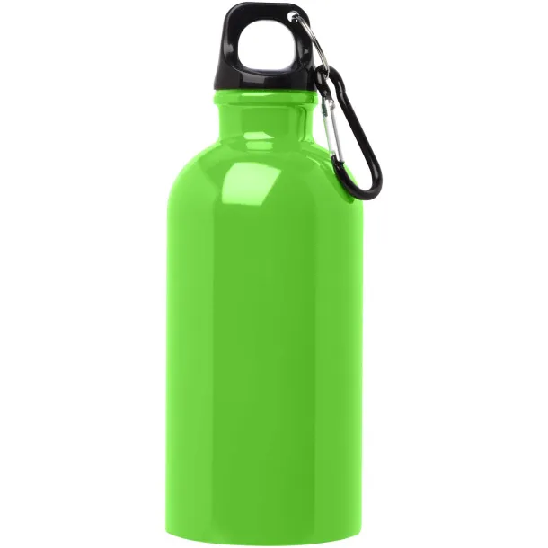 Oregon 400 ml RCS certified single wall stainless steel water bottle with carabiner Apple Green